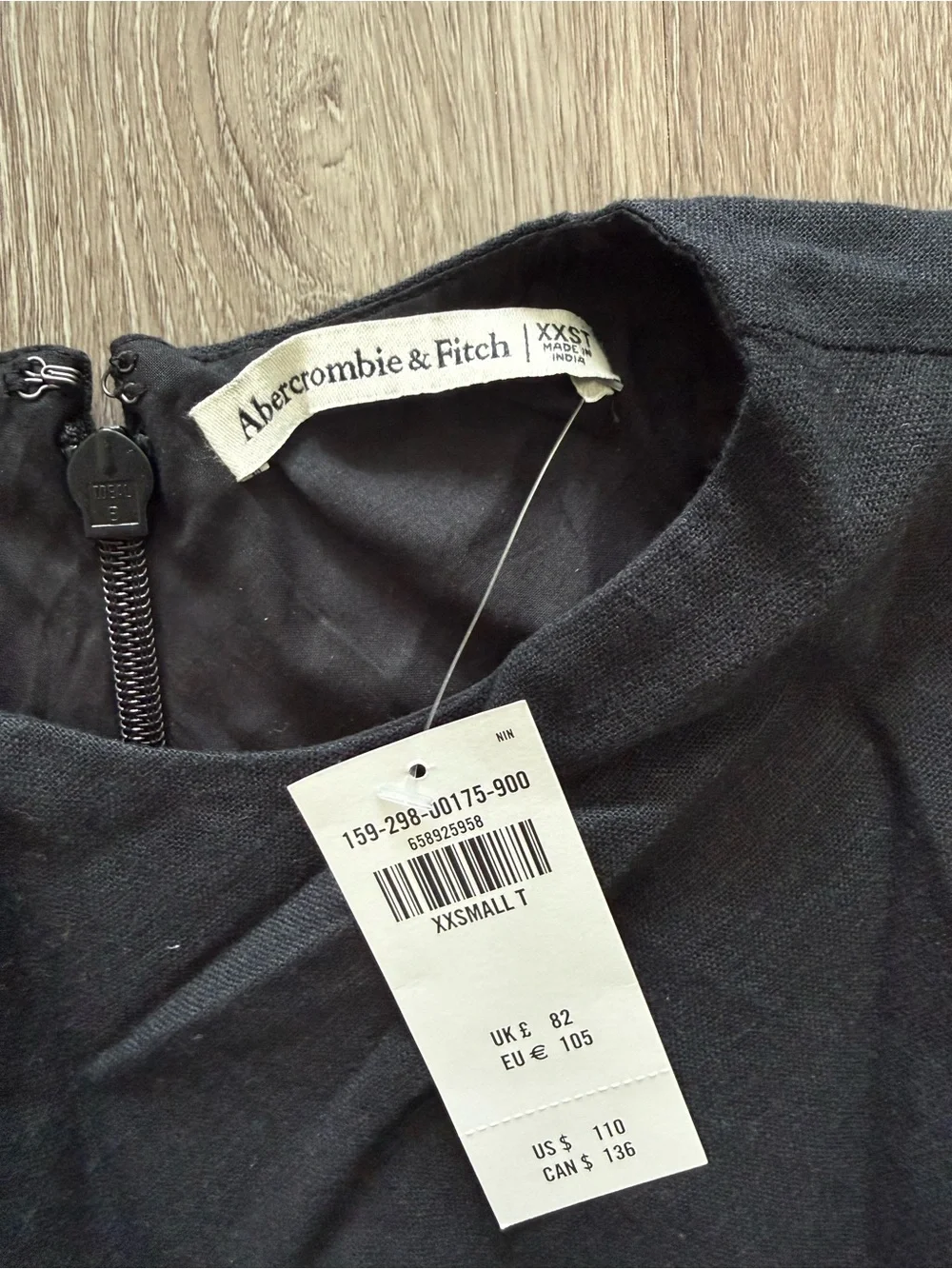 Abercrombie & Fitch Black Sleeveless Maxi Dress